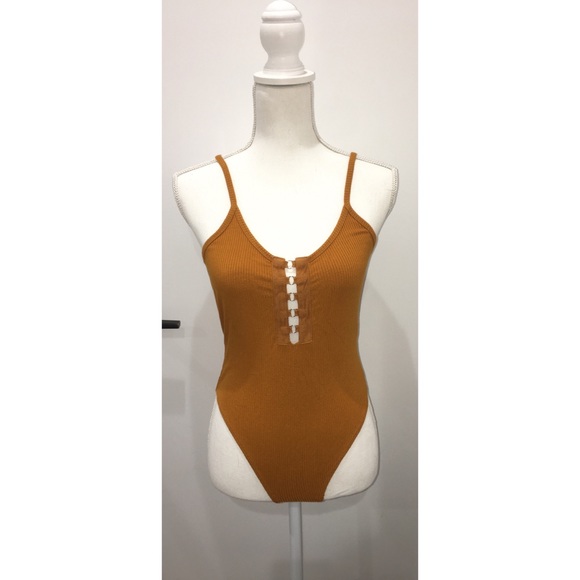 Ribbed Bodysuit - Picture 1 of 4